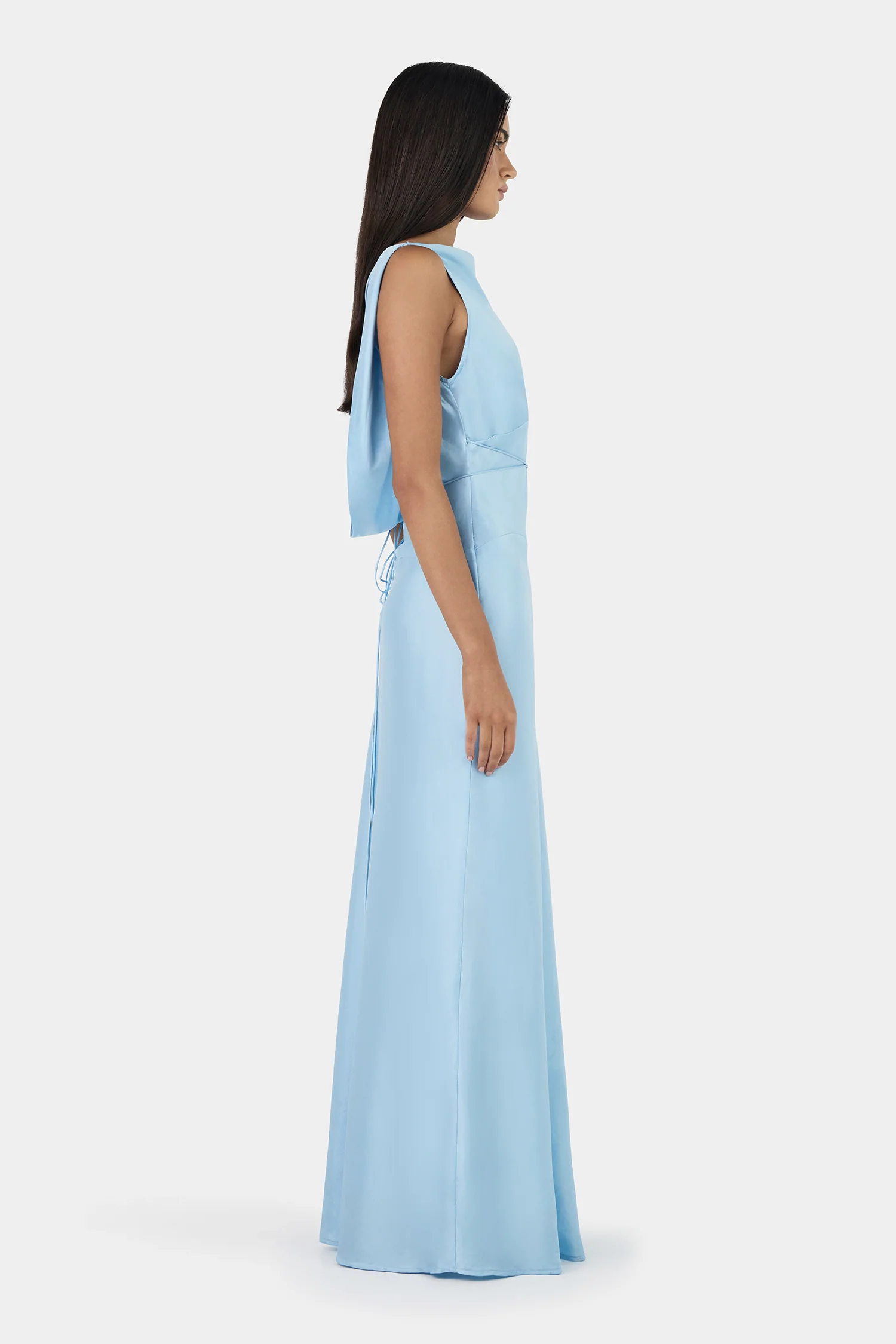 Clara Bias Dress Cornflower - Image 5