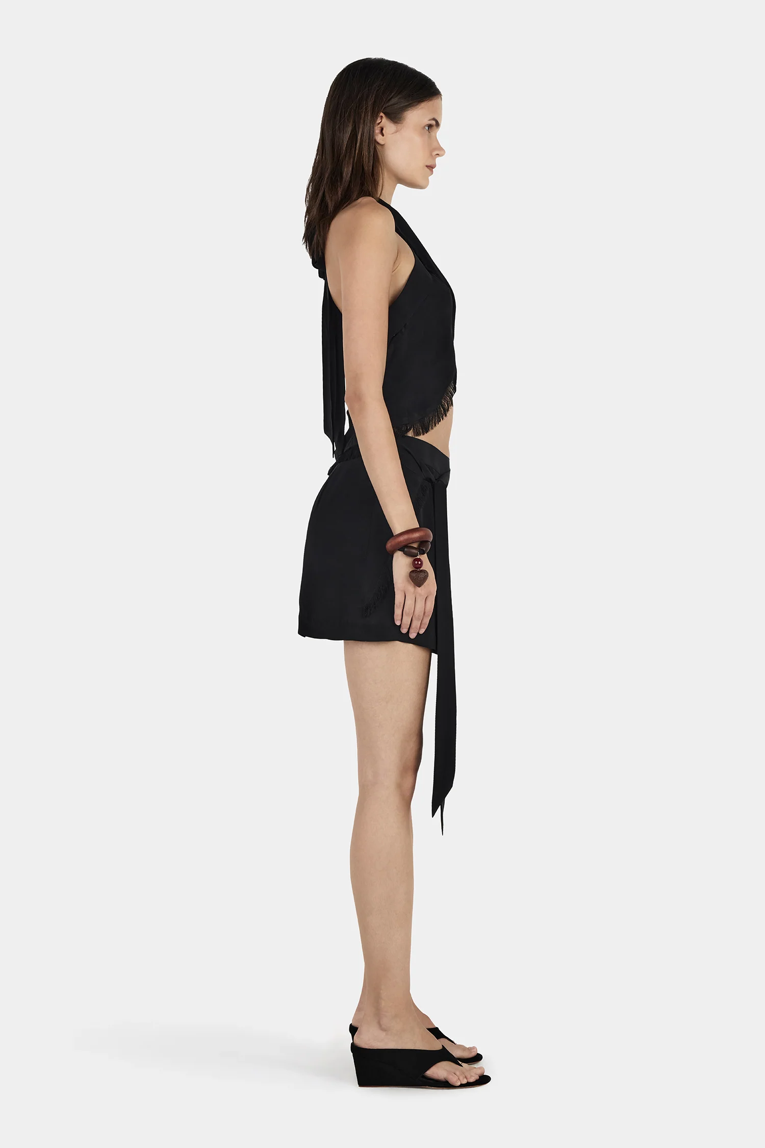 Sasha Wrap Top Black - Image 6